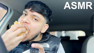 CHICKEN BURGER  STARBUCKS ASMR MUKBANG ¦ CARBANG UK [upl. by Leamiba371]