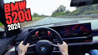 BMW 520D 2024 POV DRIVE auf der AUTOBAHN  AutoGang [upl. by Nierman91]