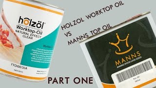 The Hardwood Worktop Issue  Holzol Worktop Oil vs Manns Top Oil  Part 1 [upl. by Flore]