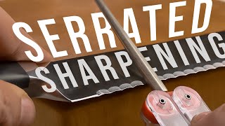 How to Sharpen Serrated Knives Complete Guide to DMT Diamond Serrated Knife Sharpeners [upl. by Ewan464]