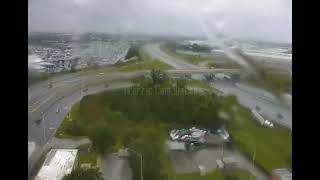 Florida Tractor Trailer Jackknifes amp Crashes Through Guardrail [upl. by Davilman312]