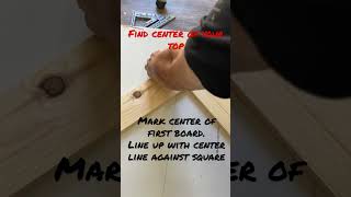 How To Make A Herringbone Table Top  DIY Herringbone Pattern  Simple DIY Tabletop [upl. by Nirrej]