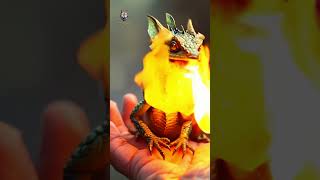 Tiny Dragon Breathing Fire on Hand – Stunning HyperRealistic dragon viralshorts ytshorts [upl. by Hilaria]