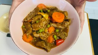 Mama’s gravy beef stew  Tender amp Sweet  Not traditional nor classic but rather tasteful amp basic [upl. by Supen]