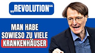 Karl Lauterbach kündigt hundertfaches Krankenhaussterben an [upl. by Ttezil153]