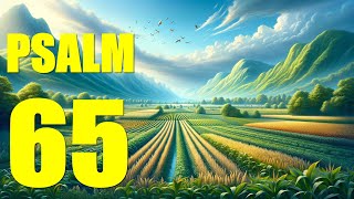 Psalm 65 Reading Praise to God for His Salvation and Providence With words  KJV [upl. by Isawk762]