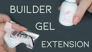 Builder Gel Bottle Extension with Nail Forms  Triple D [upl. by Marigolde]