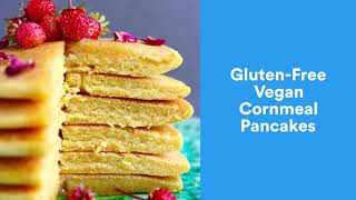 GlutenFree Vegan Cornmeal Pancakes [upl. by Rennie57]