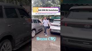 Bs6 CNG Kit Installation in Petrol Variant cars cngdoctor cng brezza car creta [upl. by Ytte]