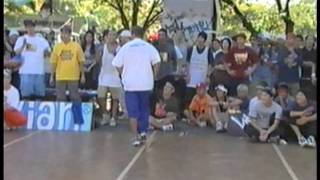 BBOY PARK 2000 22 Ken Swift VS Japanese BBoy [upl. by Akema]