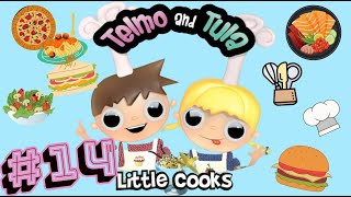 Telmo amp Tula Little Cooks Banana Split [upl. by Eelame]