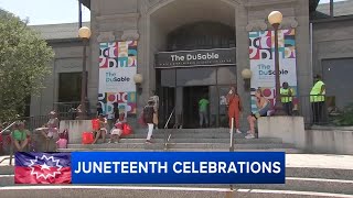 Juneteenth celebrated in Chicago at DuSable Black History Museum [upl. by Adnal25]