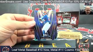 2024 Leaf Metal Baseball Random Player Checklist 10 2 Box Break 11 4 24 [upl. by Garrison]