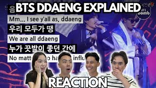 WE DID NOT KNOW  BTS  DDAENG Explained by a Korean REACTION [upl. by Trebbor]