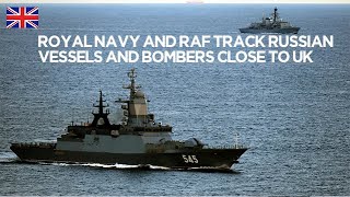 Royal Navy and RAF track Russian vessels and bombers close to UK [upl. by Entsirhc]