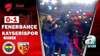 Fenerbahçe 01 Kayserispor MAÇ ÖZETİ Ziraat Türkiye Kupası Son 16 Turu [upl. by Laufer896]