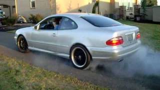 CLK55 AMG Burnout [upl. by Ynehteb]