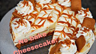 NoBake Cheesecake  Easy Biscoff Cheesecake [upl. by Reuven]