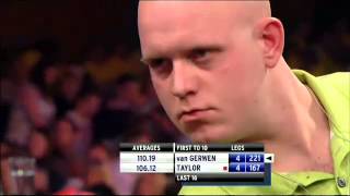 Taylor VS Van Gerwen Grand slam of darts 2012 Second Round [upl. by Gretchen]