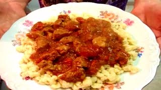 Authentic Hungarian Goulash  Porkolt [upl. by Teahan]