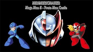 Mega Man 5  Proto Man Castle Darkman Castle MidiMusicMaker [upl. by Arbmahs124]