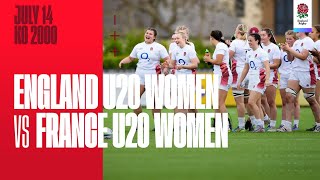 LIVE  England U20 Women v France U20 Women  Six Nations Summer Series  Italy [upl. by Edson255]