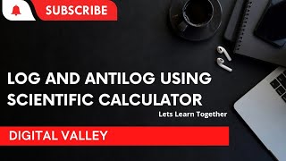 How to calculate log and antilog values using scientific calculator [upl. by Ayatan131]