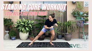 At Home Standing Core Workout to Lose Belly Fat [upl. by Ainslee54]