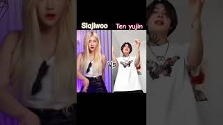 Siajiwoo vs Ten yujin siajiwoo vs tenyujin tiktok dance shorts [upl. by Daisie725]