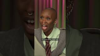 Cynthia Erivo Talks Ariana Grande Wicked On Set Laughs [upl. by Belicia]