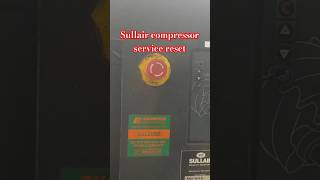 How to reset service alarm of Sullair Air compressor aircompressors sullair service maintenance [upl. by Holcman694]