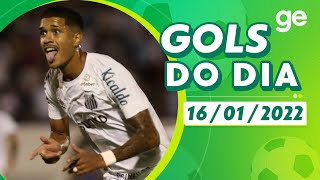 GOLS DO DIA 16012022  LISTAS  geglobo [upl. by Meesan532]