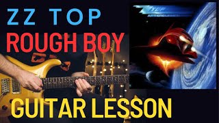 ZZ Top  Rough Boy guitar lesson [upl. by Siroval]