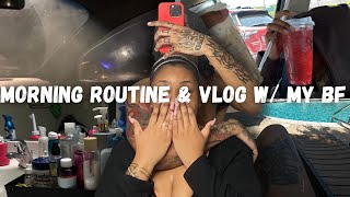 OUR REALISTIC COUPLE MORNING ROUTINE  VLOG how we feel about living together RYKKY [upl. by Gillie]