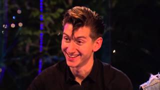 Arctic Monkeys  interview Glastonbury Festival UK 28th June 2013 [upl. by Ynattir641]