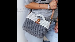 torebka TOKIO  jak zrobić Torebka na szydełku krok po kroku Crochet bag pattern Bolsa de croche [upl. by Cariotta]