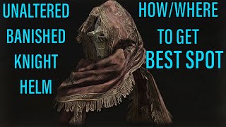 How To Get Unaltered Banished Knight Helm  Unaltered Banished Knight Helm Location  Elden Ring [upl. by Gerianne]