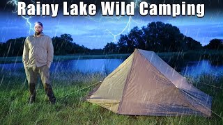 Stormy Wild Camping on a Lake [upl. by Dorahs]