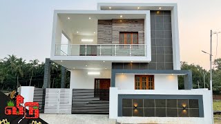 37 சென்ட்டில் அழகான 3BHK வீடு  Beautiful Elevation Duplex House with Modular Kitchen  Veedu 260 [upl. by Omissam]