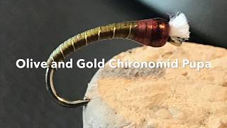 Olive amp Gold Chironomid Pupa Fly [upl. by Marih]