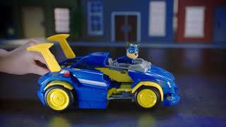 PAW Patrol Mighty Pups Power Changing Vehicle  Chase [upl. by Llertnahs]