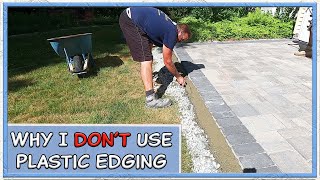 How To Install Concrete for Paver Edge Restraint [upl. by Rush]