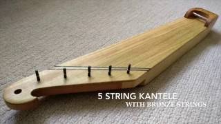 5 String Kantele Bronze Strung making and playing [upl. by Eceinwahs]