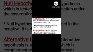 Hypothesis Testing  Null amp Alternative Hypothesis  Type I amp Type II Error  UGC NET Statistics [upl. by Nagyam]