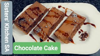 Super Moist Chocolate Cake Chocolate Ganache Cake recipe by Sisters kitchen SA [upl. by Korwun]