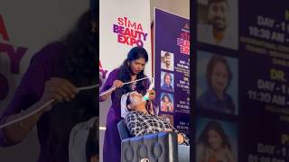 Santhosha mam😍 elegant academy  sima beauty expo in vijayawada like subscribe [upl. by Syd3]