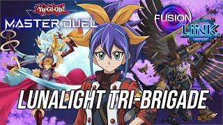 Lunalight TriBrigade FusionLink  YuGiOh Master Duel [upl. by Bartley341]