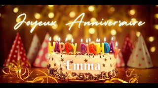 Emma Joyeux Anniversaire  The Ultimate French Birthday Song  French Birthday Song with Name [upl. by Norraa318]