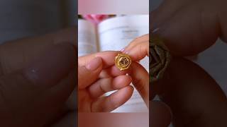 How To Make Flower Ring DIY 😱🥰🌹shorts viral [upl. by Natsyrt578]