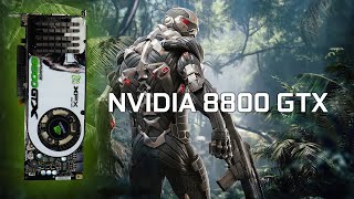 NVIDIA 8800 GTX 768 MB  CRYSIS 2007 [upl. by Faden]